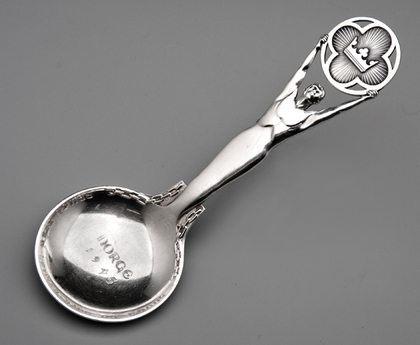 Norwegian Silver Liberation Serving Spoon - Norge 1945, Thorvald Marthinsen